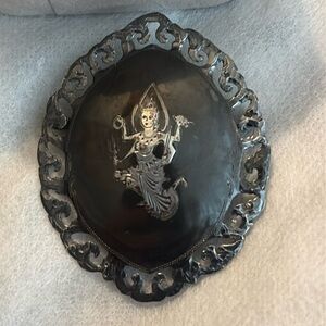 Vintage Sterling Silver Siam Dancer Brooch...Signed SIAM STERLING.